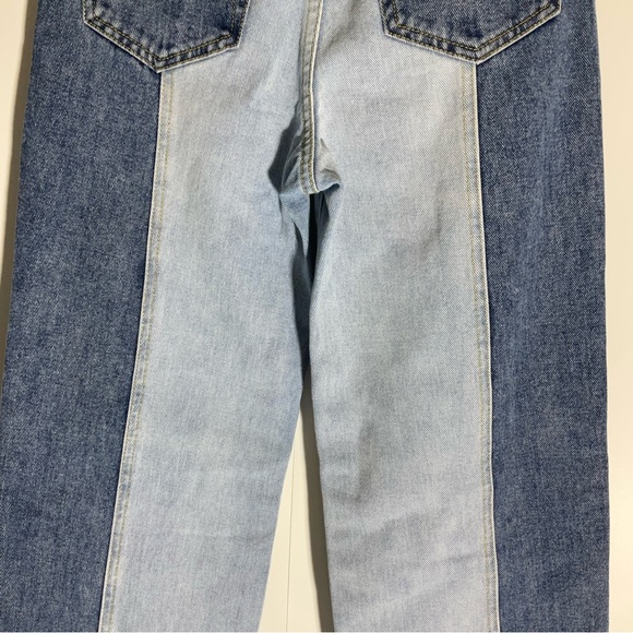 Pacsun 90s Boyfriend High Rise Two Toned Kaz Color 5-Pocket Zip Button Fly Sz 22 - Picture 13 of 16